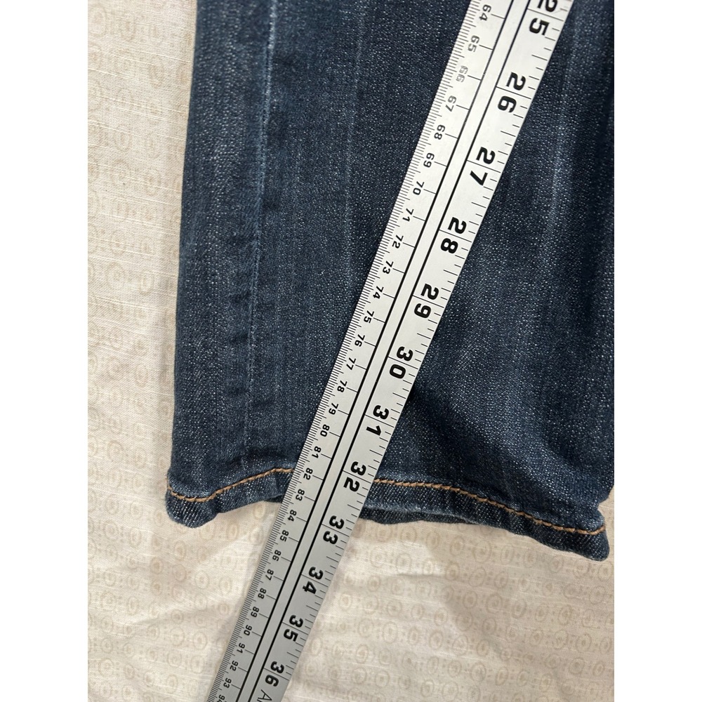 Grace in LA Women Size 33 Dark Wash Straight Embellished Embroidered Jeans #2162 - Picture 4 of 12